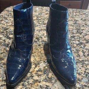 Women’s patent leather boots